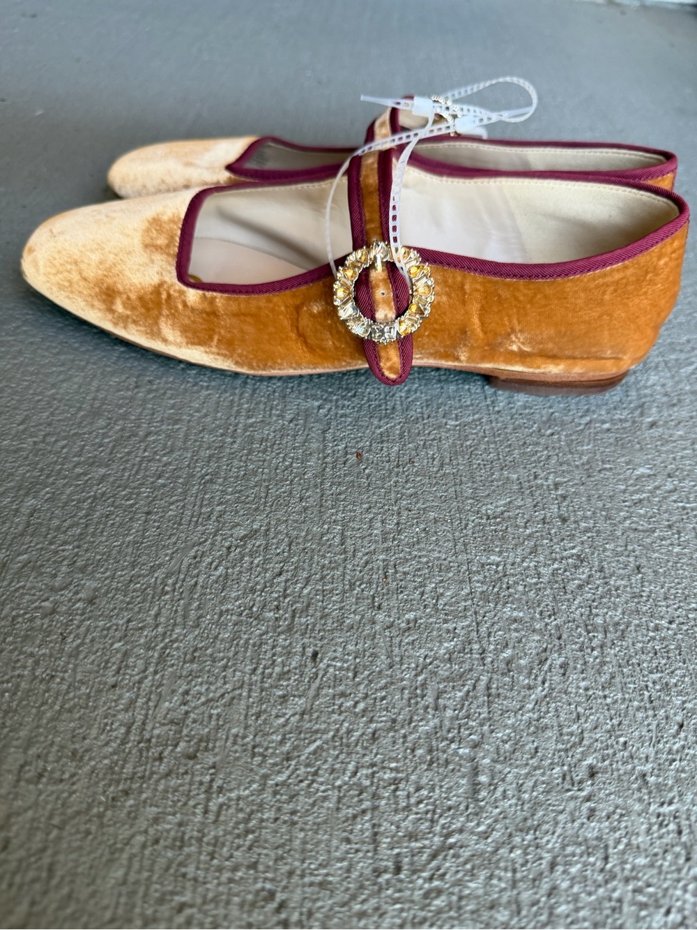 Sam Edelman Michaela Glow Mary Jane Ballet Flats Sz 9 Jewel Buckle NWOB - Picture 4 of 11